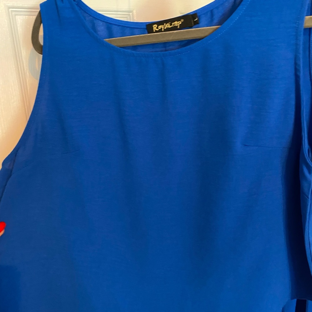 Women's Blue Top and Cropped pants set